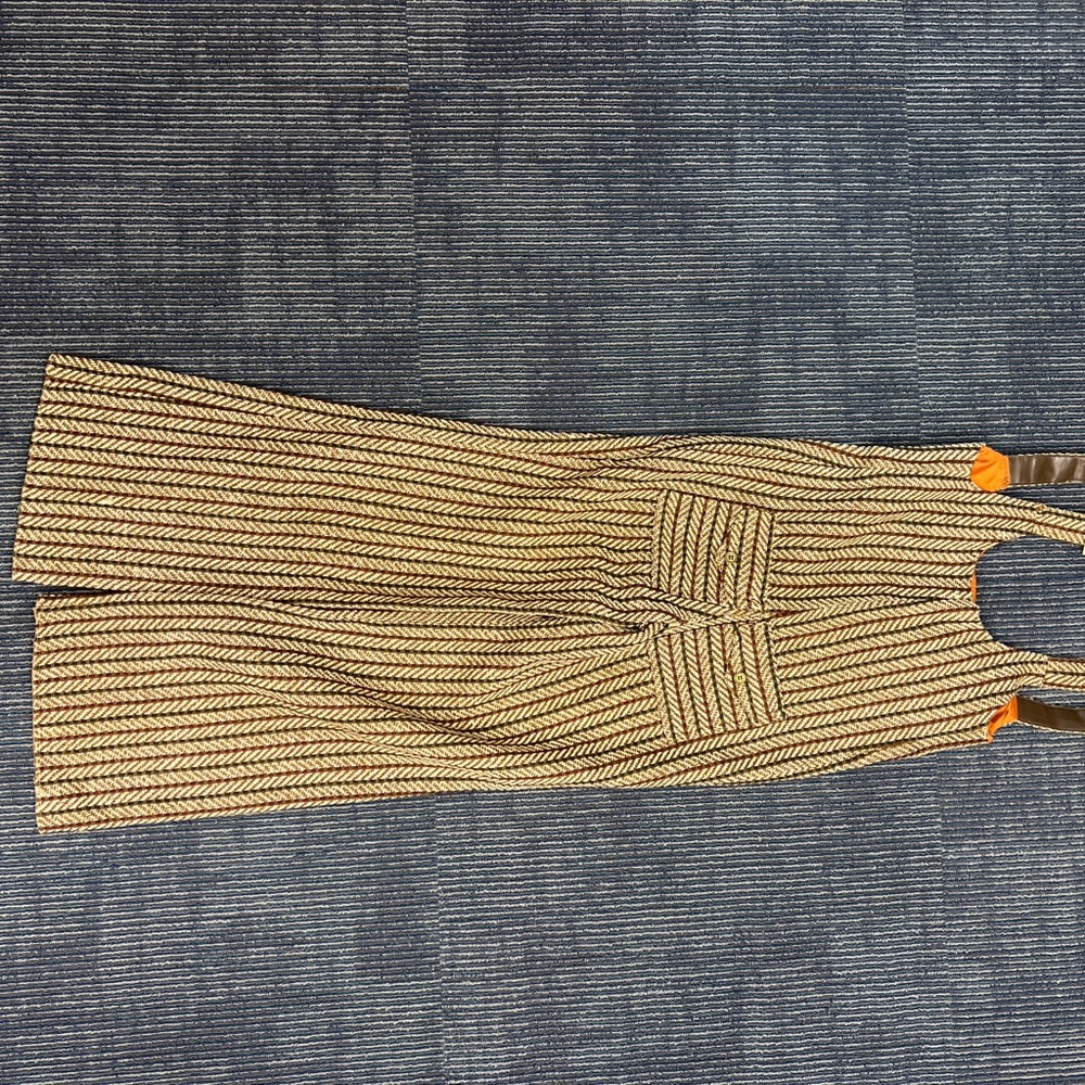 Striped Sleeveless overalls with Pockets - vintage